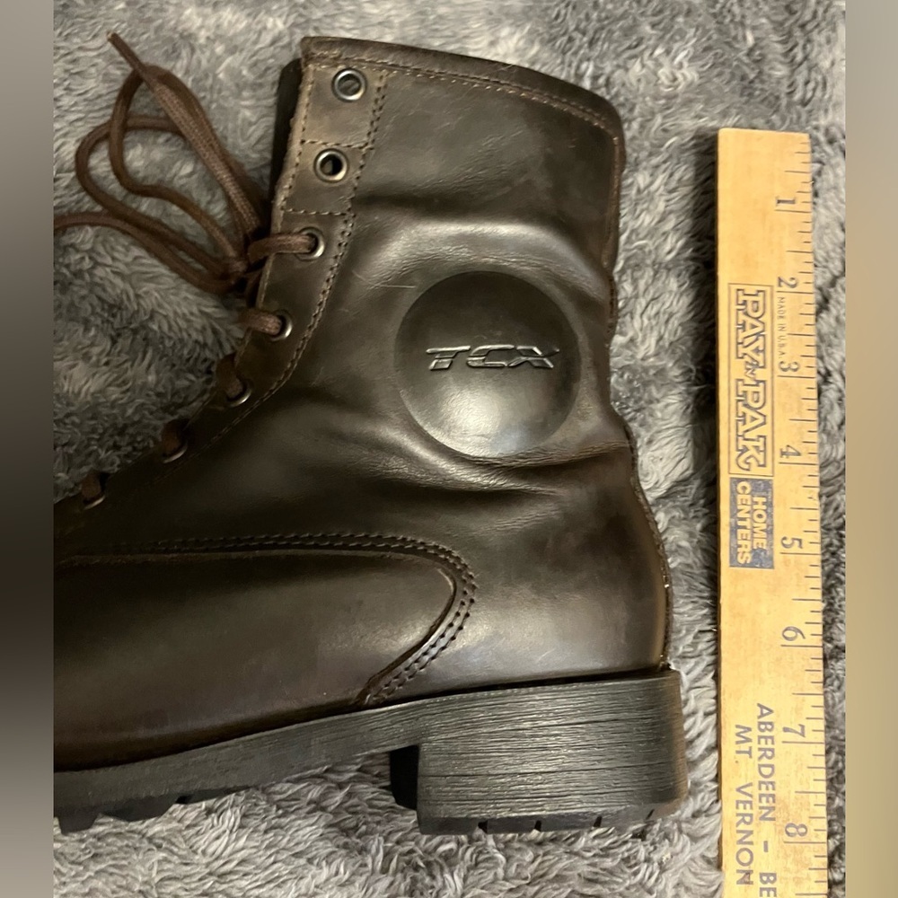 TCX Women’s Blend WP Leather Combat Moto Boots Size 5.5 - Picture 10 of 13